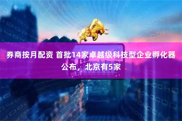 券商按月配资 首批14家卓越级科技型企业孵化器公布，北京有5家